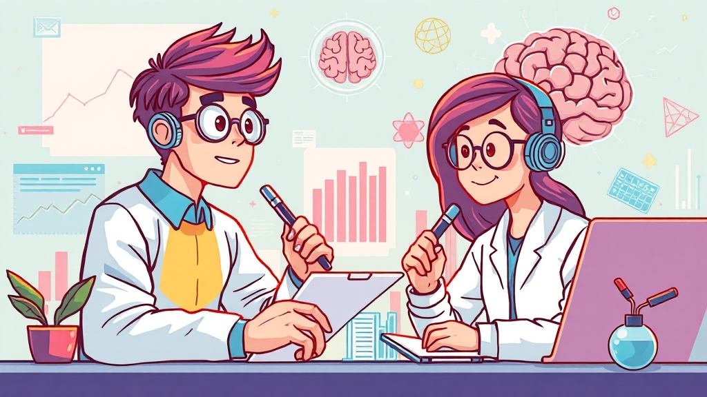 AI 인재 양성 및 R&D 투자 확대 (cartoon 스타일)