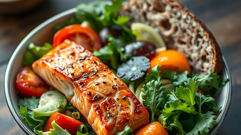 만성 염증 완화 식단 관리 (realistic 스타일)