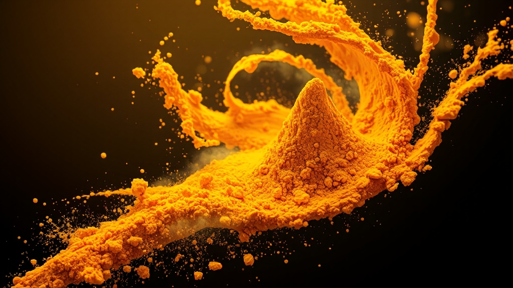 만성 염증에 좋은 영양제: 커큐민 (illustration 스타일)