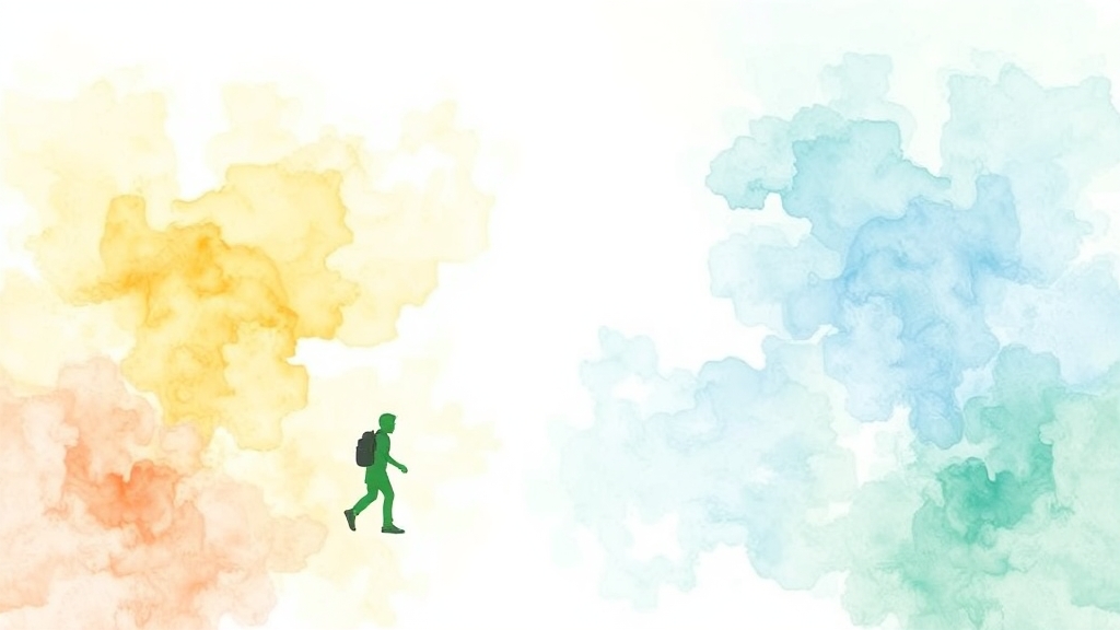 만성 염증 예방 생활 습관 (watercolor 스타일)