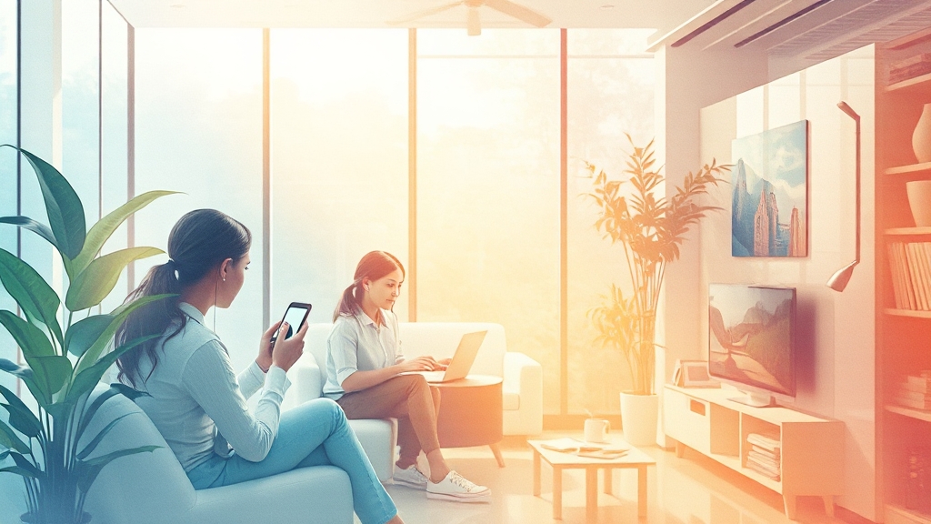 온디바이스 AI 실생활 활용 (watercolor 스타일)