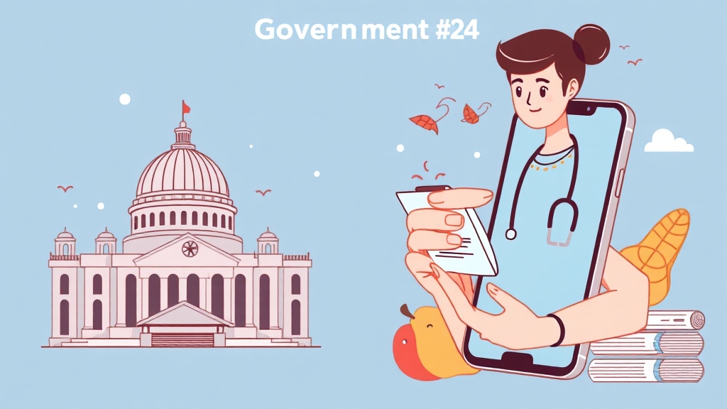 정부24, 온라인 확인의 정석 (illustration 스타일)