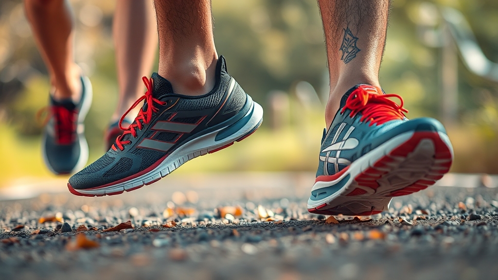 목적별 러닝화 추천 (realistic 스타일)