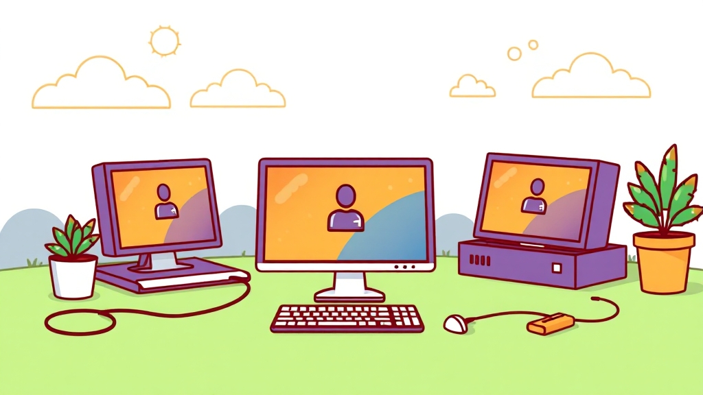 크롬 원격 데스크톱이란? (cartoon 스타일)