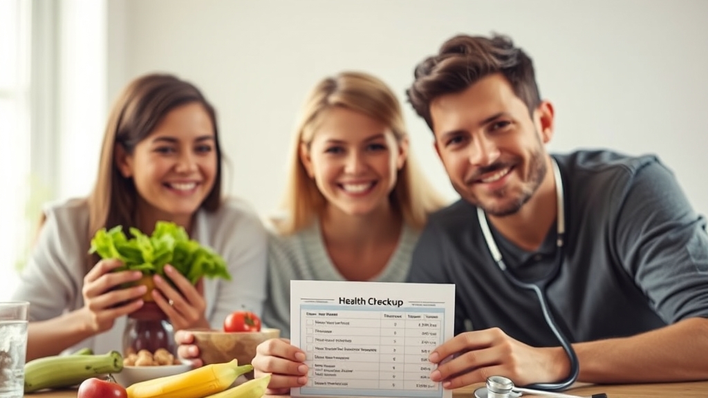 건강검진 후 관리 (realistic 스타일)