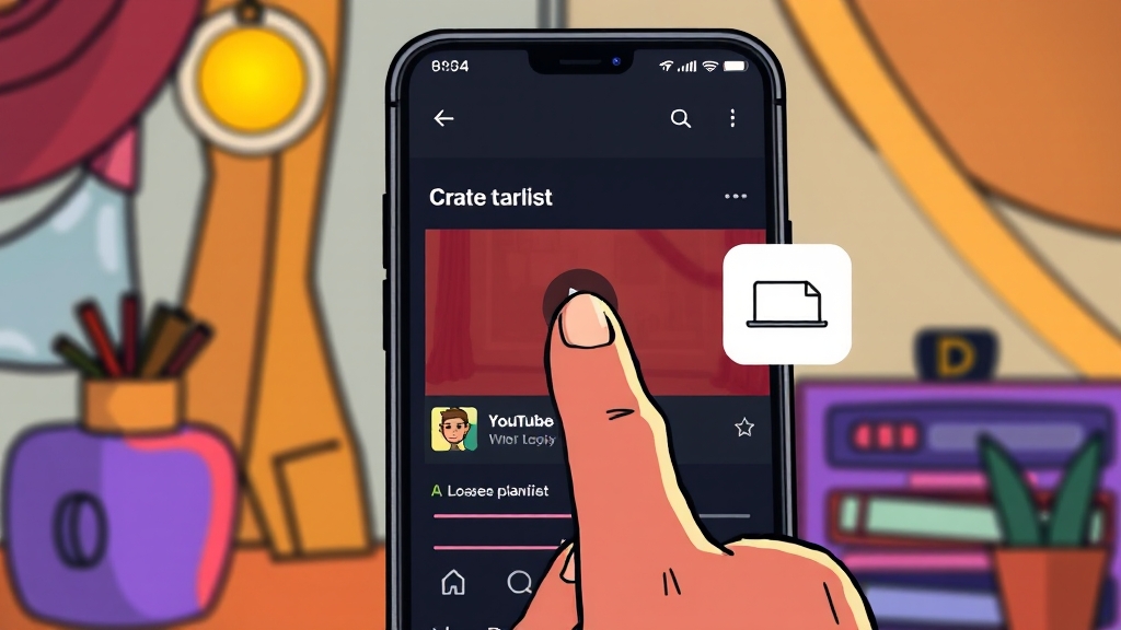 재생목록 만들기, 어렵지 않아요! (cartoon 스타일)