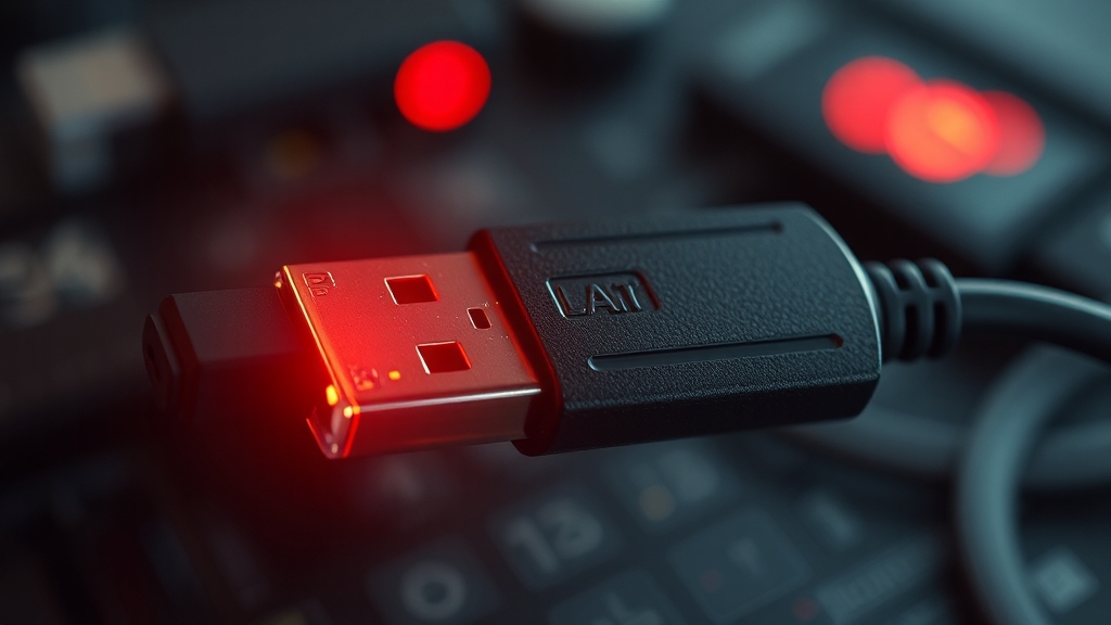 USB 삭제 원인 및 상황 (realistic 스타일)