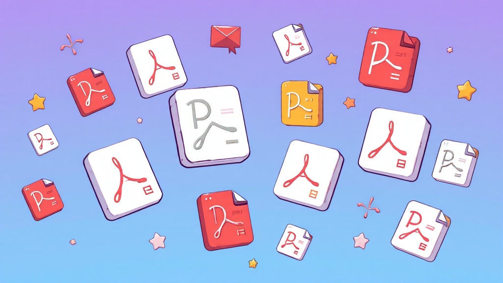 PDF 편집 프로그램 다운로드 방법 (cartoon 스타일)