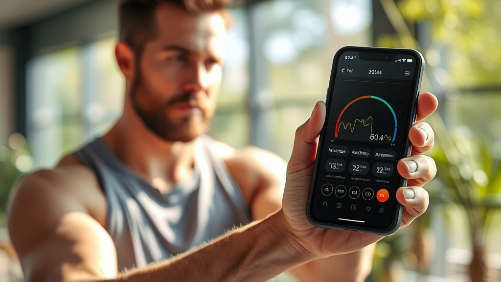 운동 기록 앱, 이렇게 활용하세요! (realistic 스타일)