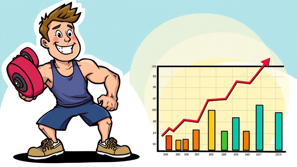 운동 루틴 기록, 왜 해야 할까요? (cartoon 스타일)