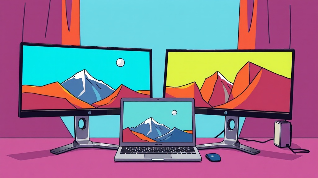 듀얼 모니터, 왜 필요할까? (cartoon 스타일)