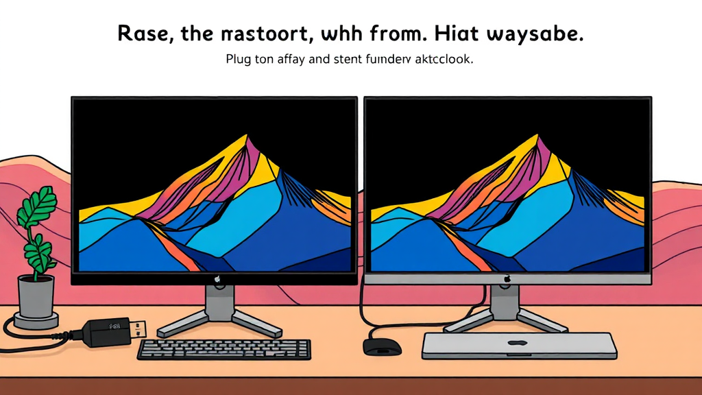 USB to HDMI 젠더란? (cartoon 스타일)