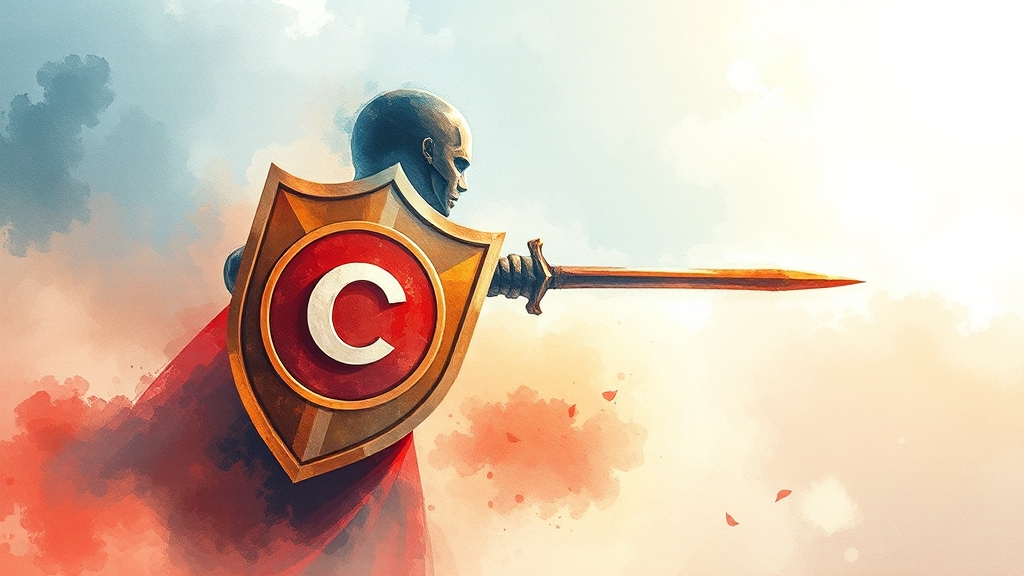 저작권 침해 신고 및 대응 절차 (watercolor 스타일)