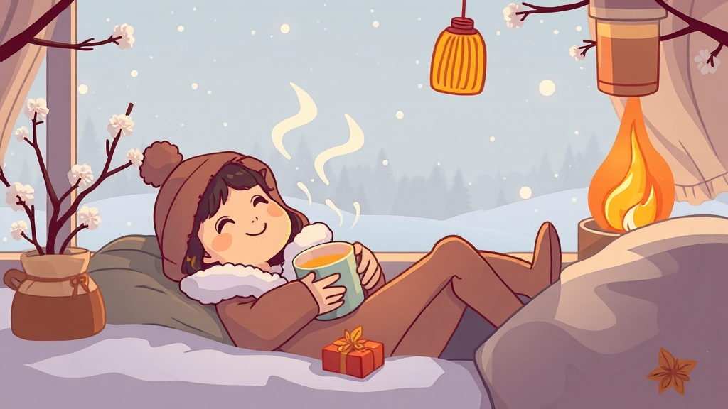 독감 후유증 및 면역력 강화 (cartoon 스타일)