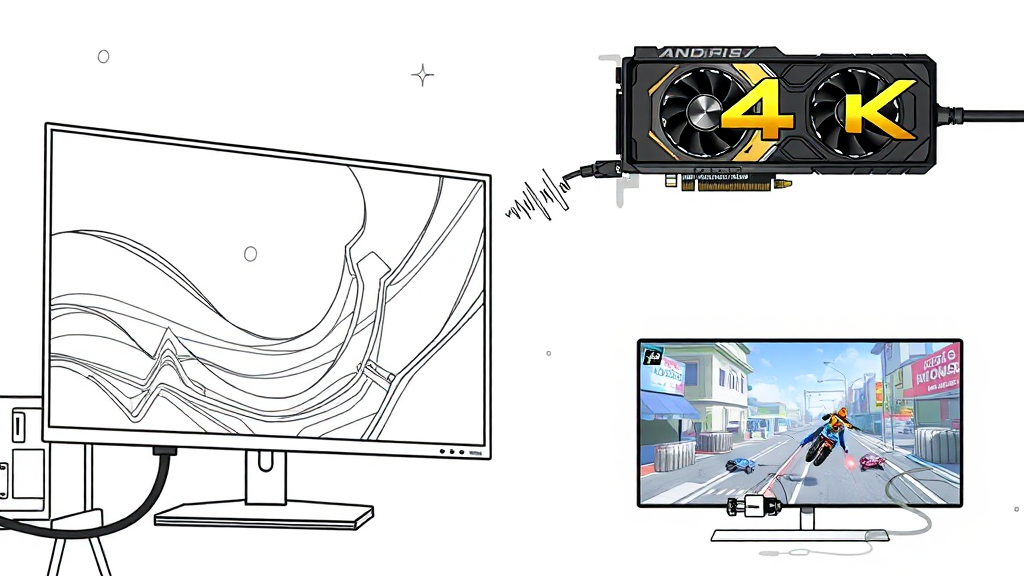 HDMI vs DP: 기본 개념 (illustration 스타일)