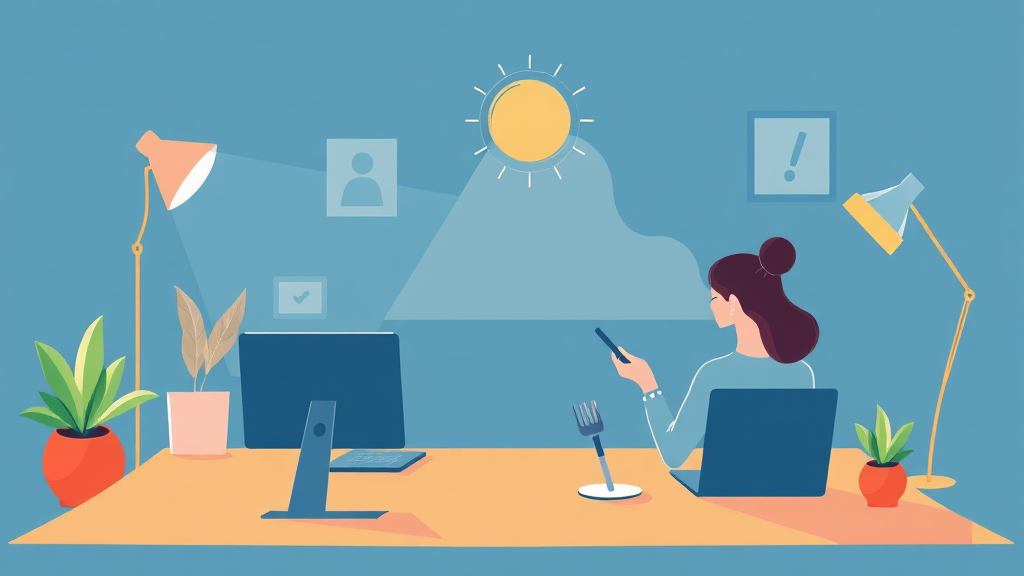 재택근무, 왜 AI 협업툴이 필요할까? (illustration 스타일)