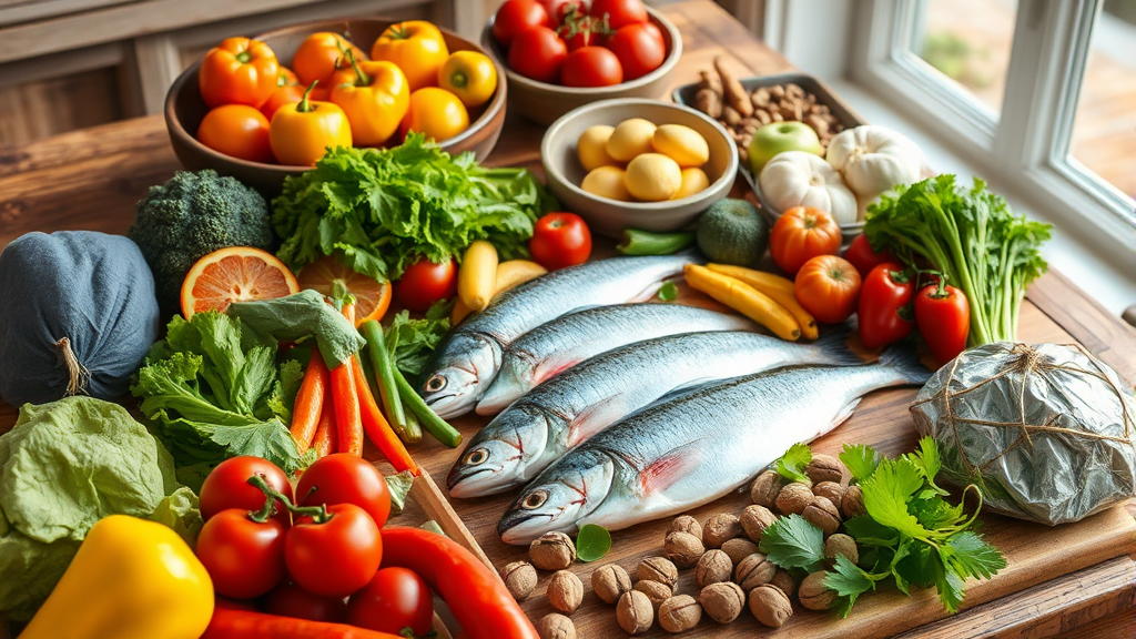 혈관에 좋은 음식은? (realistic 스타일)