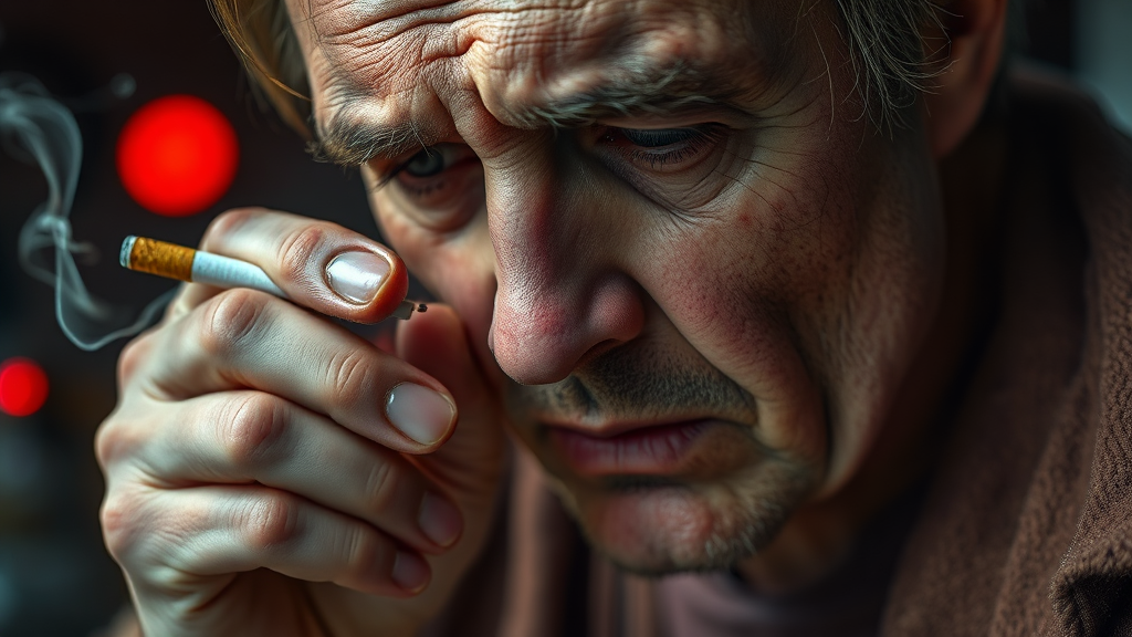 혈관 질환 원인과 증상 (realistic 스타일)