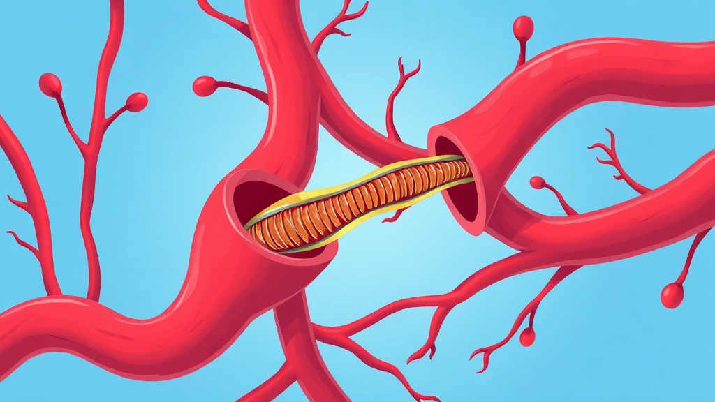 혈관 치료 방법은? (illustration 스타일)