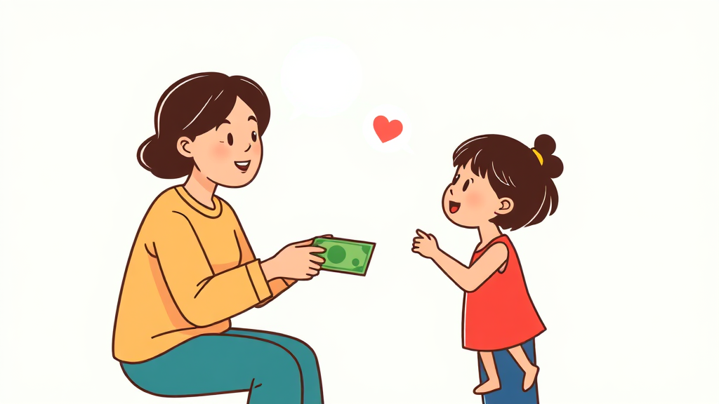 AI 이체 서비스와 금융 계산기 (cartoon 스타일)