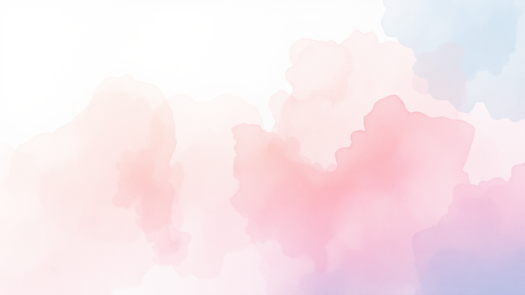 AI 서비스 장점과 개선점 (watercolor 스타일)