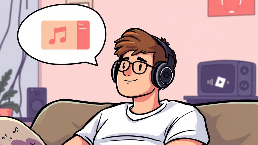 유튜브 뮤직 프리미엄 분석 (cartoon 스타일)