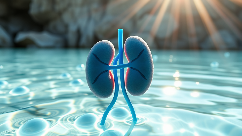 신장 건강 생활 습관 (realistic 스타일)