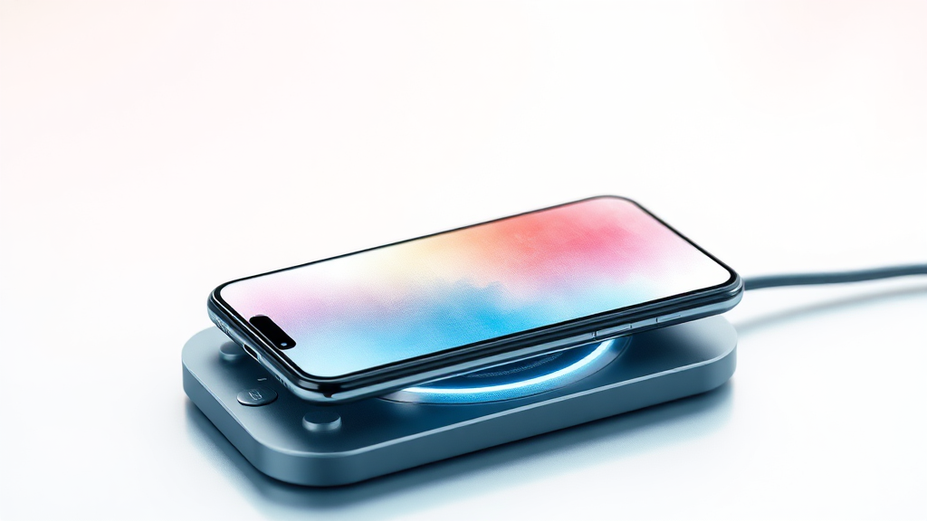 무선 충전, 왜 느릴까? (watercolor 스타일)