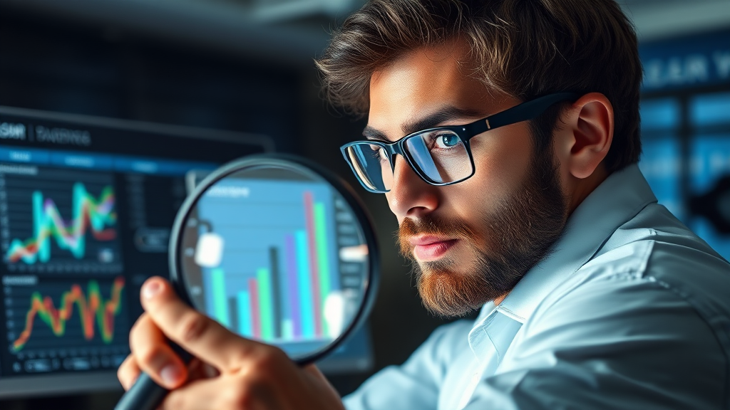 SEO 성과 측정 & 분석: 데이터로 말한다! (realistic 스타일)