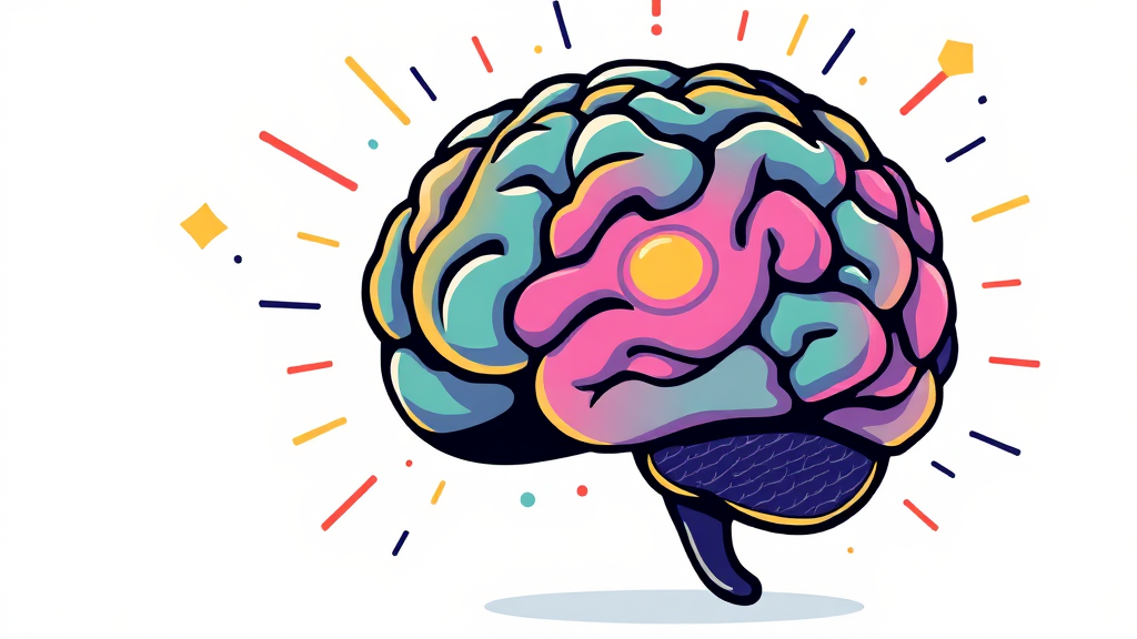 AI 검색 혁신: 핵심 기능 (cartoon 스타일)