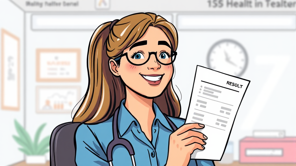 건강한 삶, 건강검진부터! (illustration 스타일)