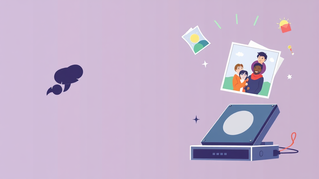 데이터 백업, 왜 필요할까요? (illustration 스타일)