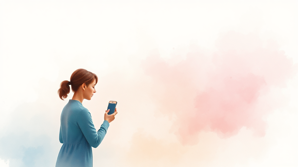 스마트폰 데이터 백업 방법 (watercolor 스타일)