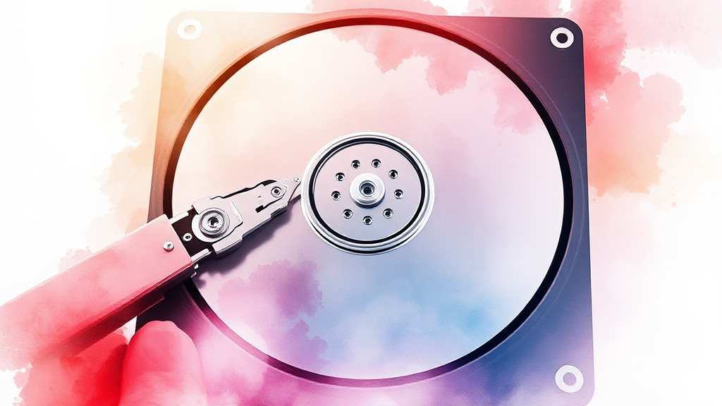 데이터 복구 방법 (watercolor 스타일)