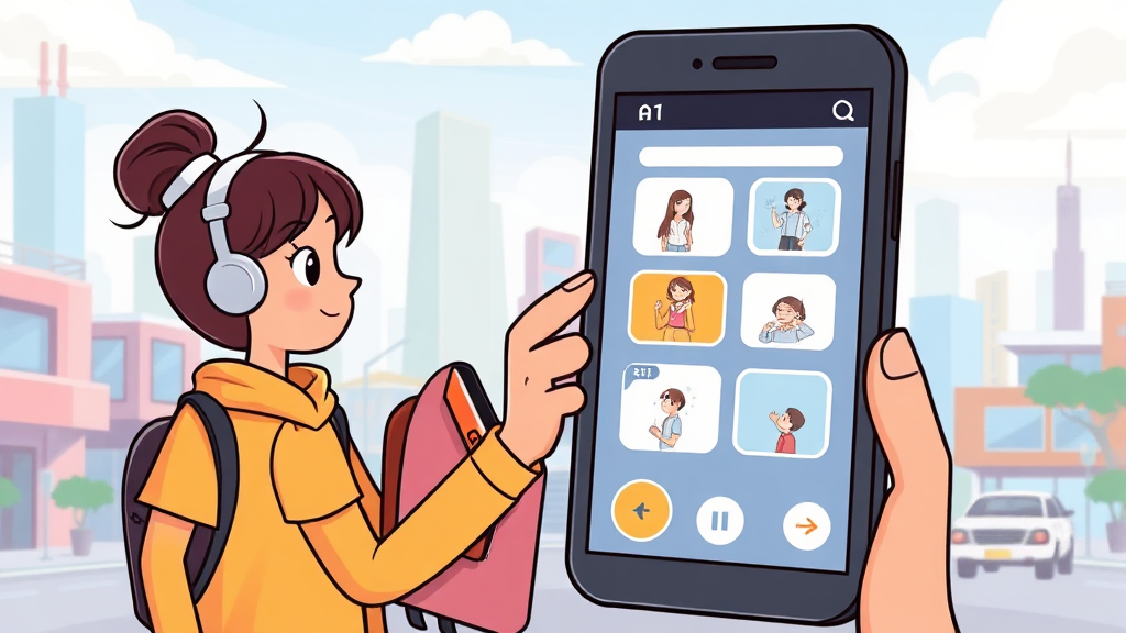 AI 스토리보드 앱 미래 전망 (cartoon 스타일)