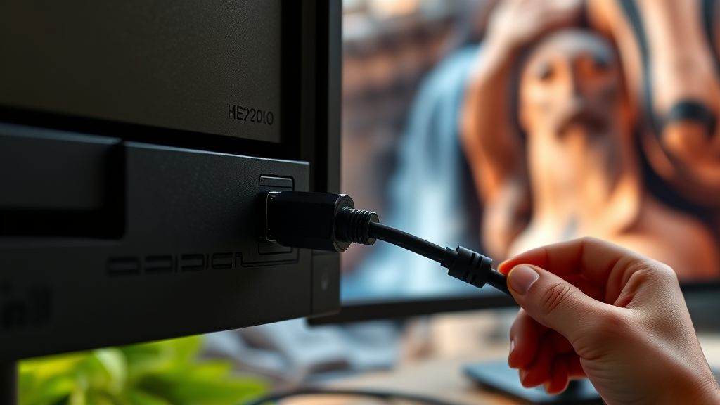 케이블 연결 상태 점검 필수! (realistic 스타일)