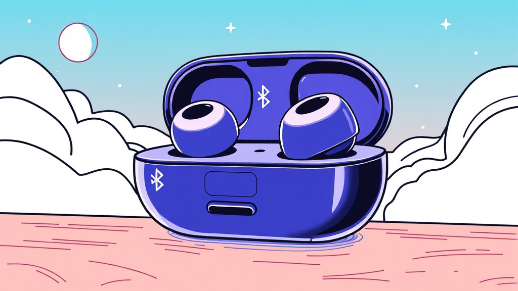 버즈 연결 문제 해결 방법 (illustration 스타일)