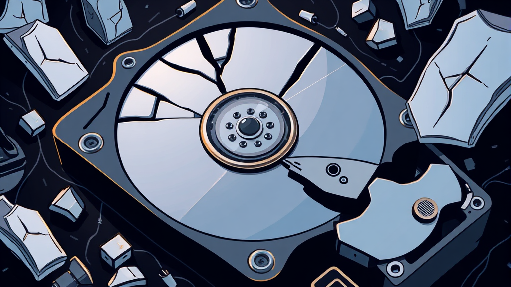 하드디스크 소리 종류별 고장 원인 (illustration 스타일)