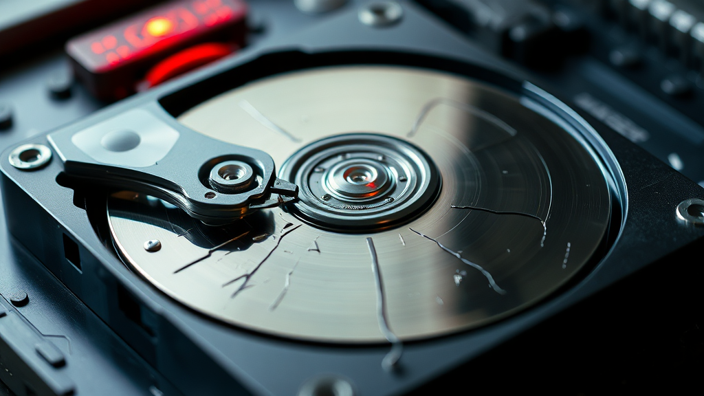 딱딱/긁는 소리, 데이터 손실 경고 (realistic 스타일)