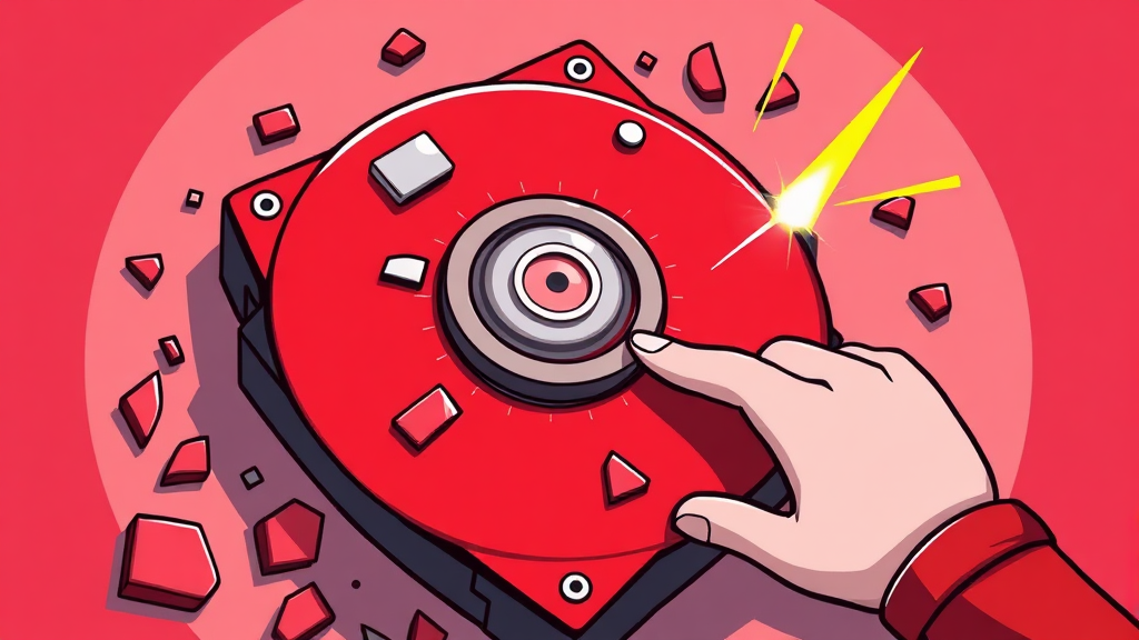 데이터 복구 가능성 & 주의사항 (cartoon 스타일)