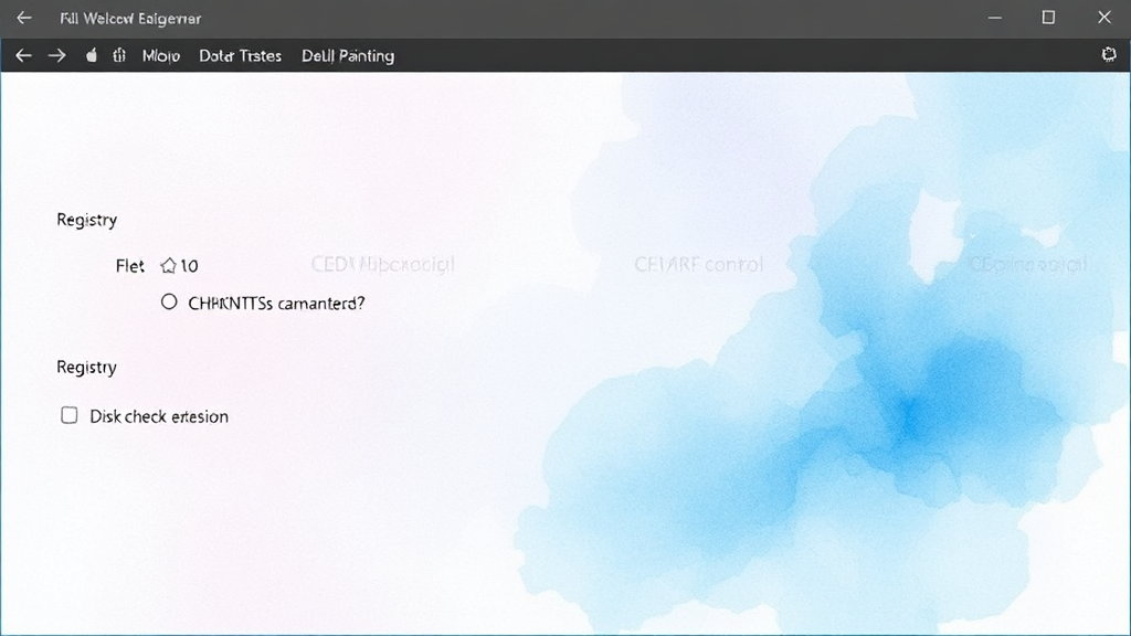 CHKNTFS 명령어 소개 및 활용법 (watercolor 스타일)