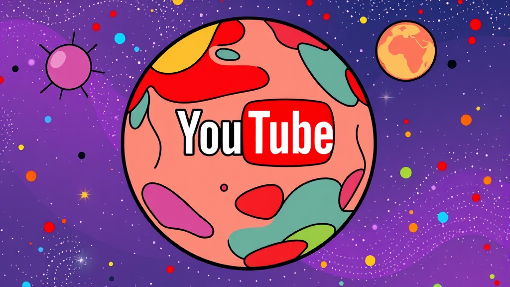 유튜브 리캡 2025 핵심 변화 (cartoon 스타일)