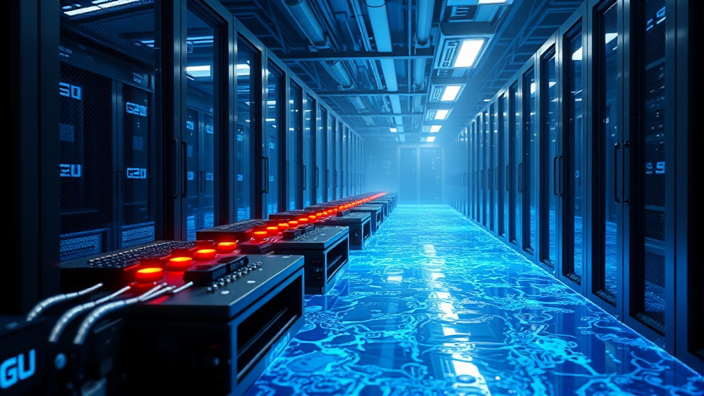 AI 냉각 기술, 왜 중요할까? (realistic 스타일)