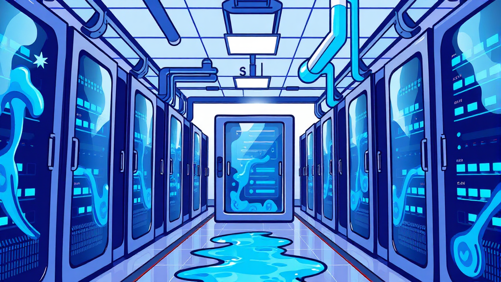 데이터센터 냉각 방식의 변화 (cartoon 스타일)