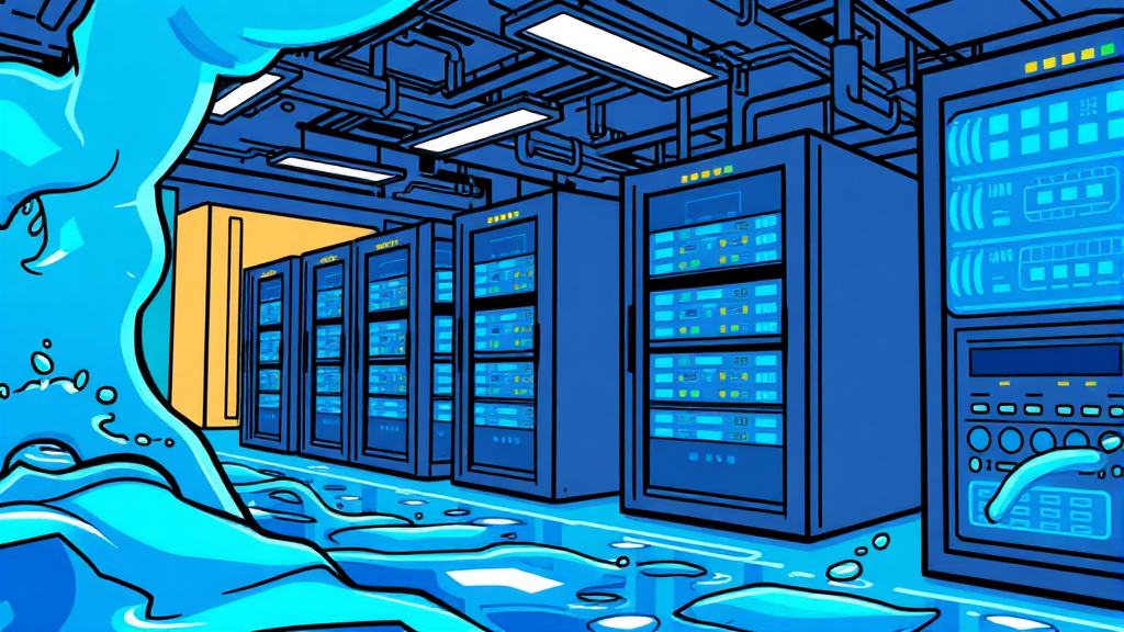 AI 냉각 기술의 미래 전망 (cartoon 스타일)