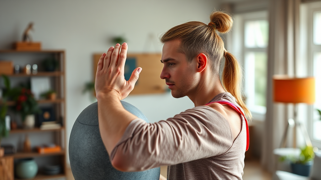 AI 홈트레이닝 선택 기준 및 추천 (realistic 스타일)