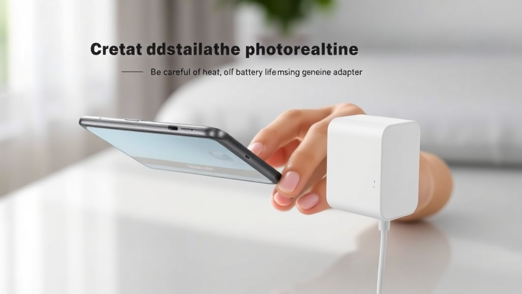 60W 충전, 주의할 점은? (realistic 스타일)