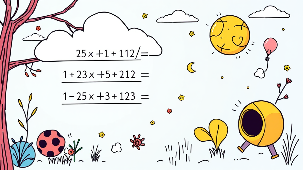 AI 수학 채점 시스템 개요 (illustration 스타일)