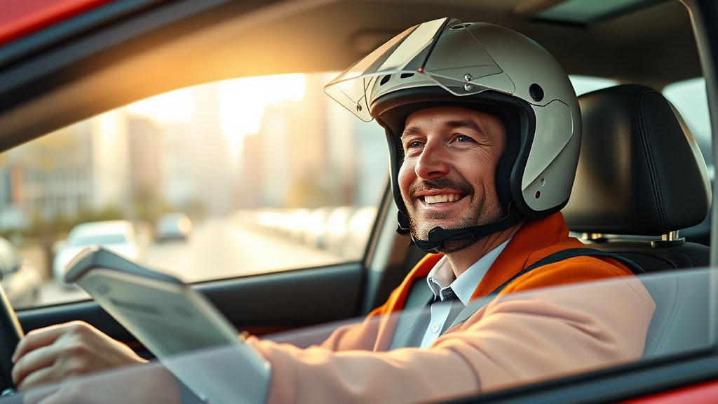 운전자보험, 현명하게 선택하세요 (realistic 스타일)