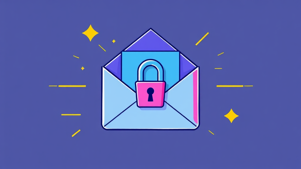 이메일 주소, 안전하게 관리하는 방법 (cartoon 스타일)